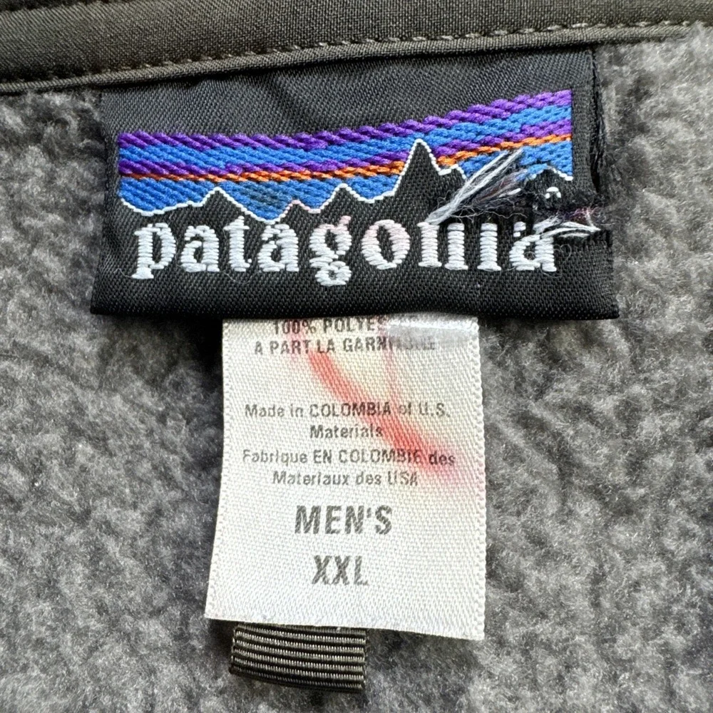 Patagonia‎ Soft Shell Jacket Men's XXL 2XL Taupe Color Sherpa Lined Winter Warm